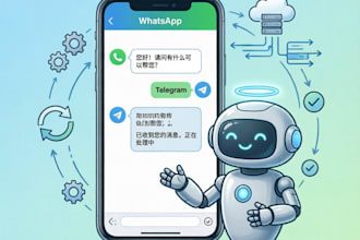 build a whatsapp or telegram bot that automates your business