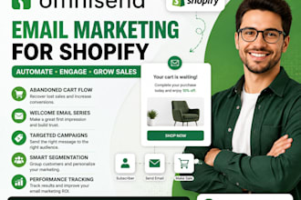 setup omnisend email marketing shopify automation flows campaigns