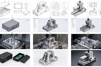pcb enclosure cad design machine part modeling cnc cad design fusion360 modeling