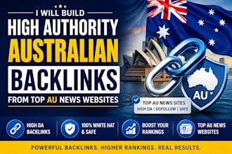 build high authority australian backlinks from top au news websites