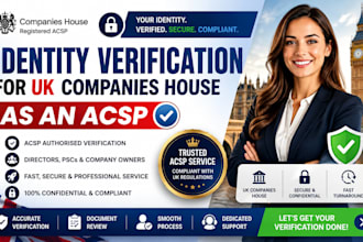 verify your identity for UK companies house as an acsp