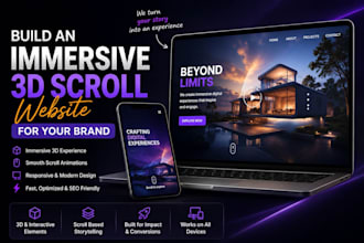 build an immersive 3d scroll website for your brand