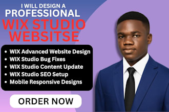 fix wix studio website, wix studio design and redesign