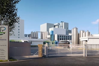 do 3d warehouses, factory, industrial plant, airplane hanger ,manufacture render