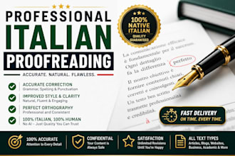 proofread and correct your italian documents manually