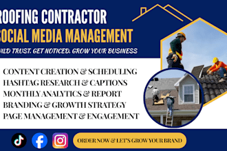 be your social media manager for roofing contractors