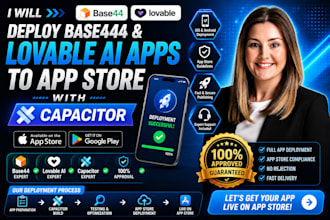 deploy base44 and lovable ai apps to app store with capacitor
