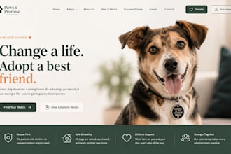 design squarespace dog adoption webiste adoption website animal rescue website