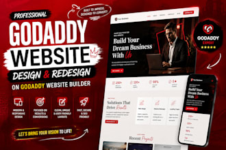 develop godaddy website redesign godaddy website on godaddy website builder