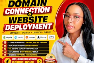 connect domain to shopify netlify base44 deploy you website