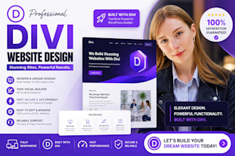 develop professional divi website, wordpress divi website, wordpress divi theme