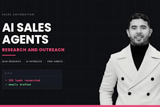 an ai sales agent that researches leads and drafts outreach