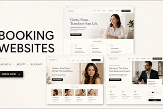 create appointment booking website with calendly acuity scheduling bookafy