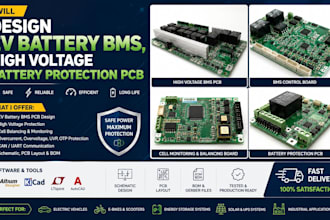 design ev battery bms, high voltage battery protection pcb