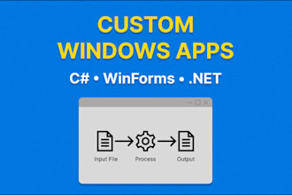 build a custom c sharp desktop application or utility
