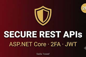 build secure asp net core rest apis with 2fa and jwt authentication