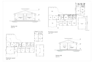 accurate mep as built drawing from site plan markup, apartment ventilation plan