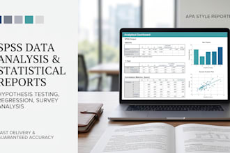 do spss data analysis, survey analysis and statistical report