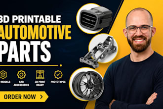 do 3d printable automotive parts and police car rc, or design custom livery skin