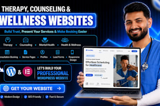 design wordpress healthcare, counseling and therapy website