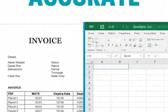 convert PDF to excel and word with accurate data entry