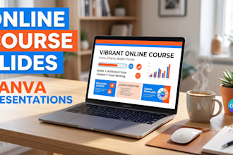 design engaging online course slides and canva presentations