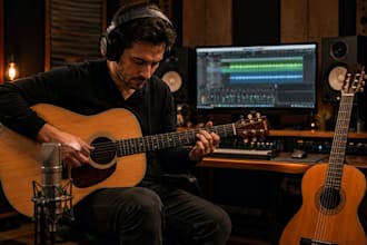 record acoustic or classical guitar for your song