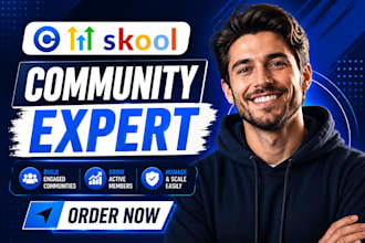 setup skool community, course creation and course uploading