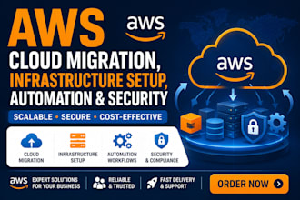 do AWS cloud migration, infrastructure setup, automation and security