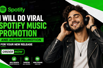 do viral spotify music promotion and album promotion for your new release