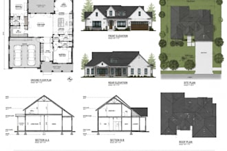 draw architectural floor plans, house plans, site plan and autocad drawings