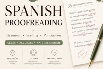 proofread your spanish text
