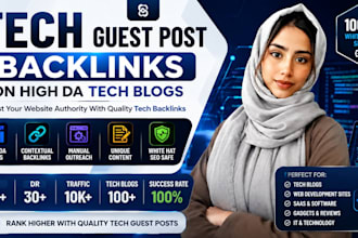 do premium tech guest post backlinks on technology and web development blogs