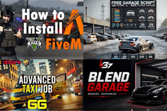 develop custom fivem scripts for esx, qbcore, qbox, jobs, UI, and server systems