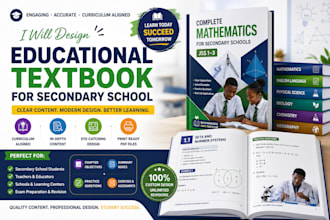 design professional educational textbooks for high schools
