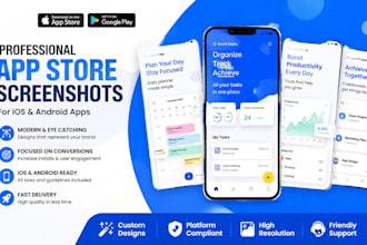 professional app store screenshots for ios and android apps