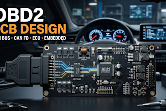 design obd2 pcb, can bus ecu interface and automotive electronics