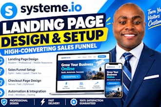 systeme io landing page online course sales funnel automation systeme io website