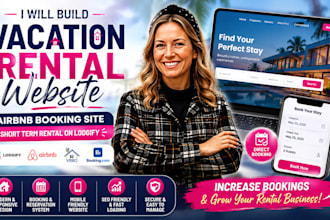 build vacation rental website, airbnb booking site short time rental on lodgify