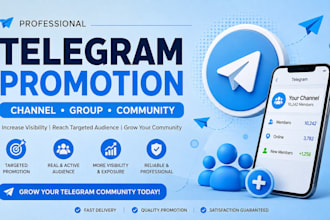 promote your telegram channel, group, or community