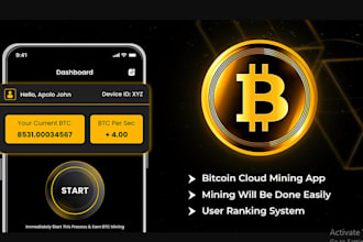 develop profitable bitcoin app, bitcoin bot on smartphone, laptop