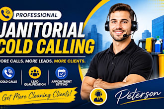 janitorial cold calling, cold calling janitorial cleaning services, cold caller
