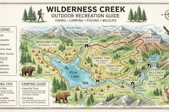 create custom camping maps, hiking trail maps  outdoor recreation guides