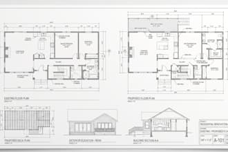 draw architectural permit drawings renovation, home addition deck, porch plans