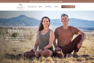 design wix yoga website yoga studio website yoga class booking website wix