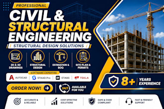do complex structure design and civil engineering projects