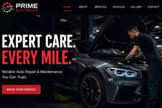 design wix car repair website auto repair website roadside assistance website