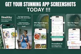 design stunning app screenshots app store and playstore aso screenshot