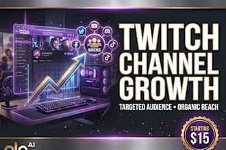 promote your twitch channel for organic growth