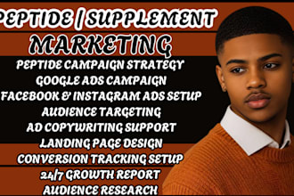 peptide marketing peptide ads supplement marketing supplement ads
